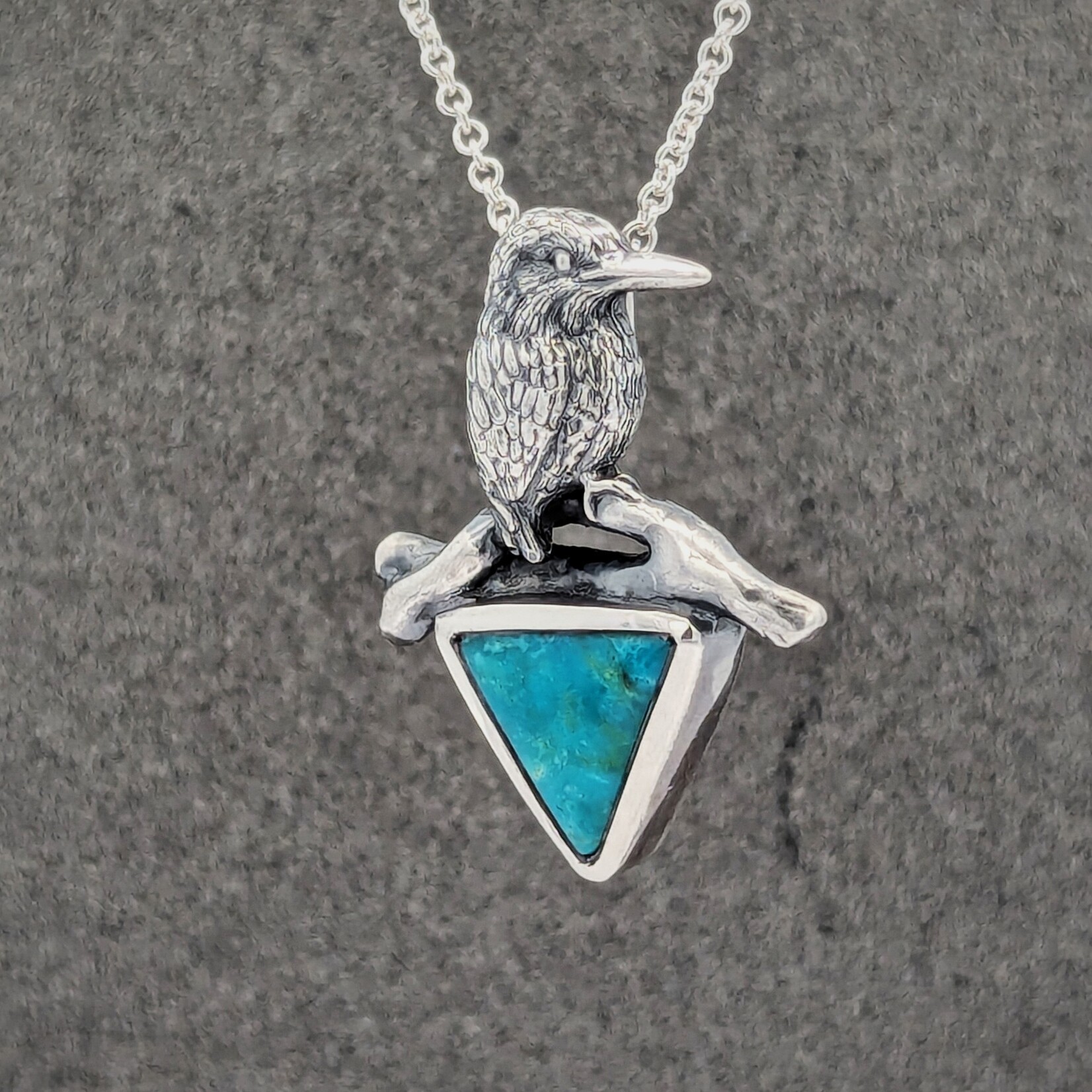 Carrie Nunes Jewelry Kingfisher Pendant