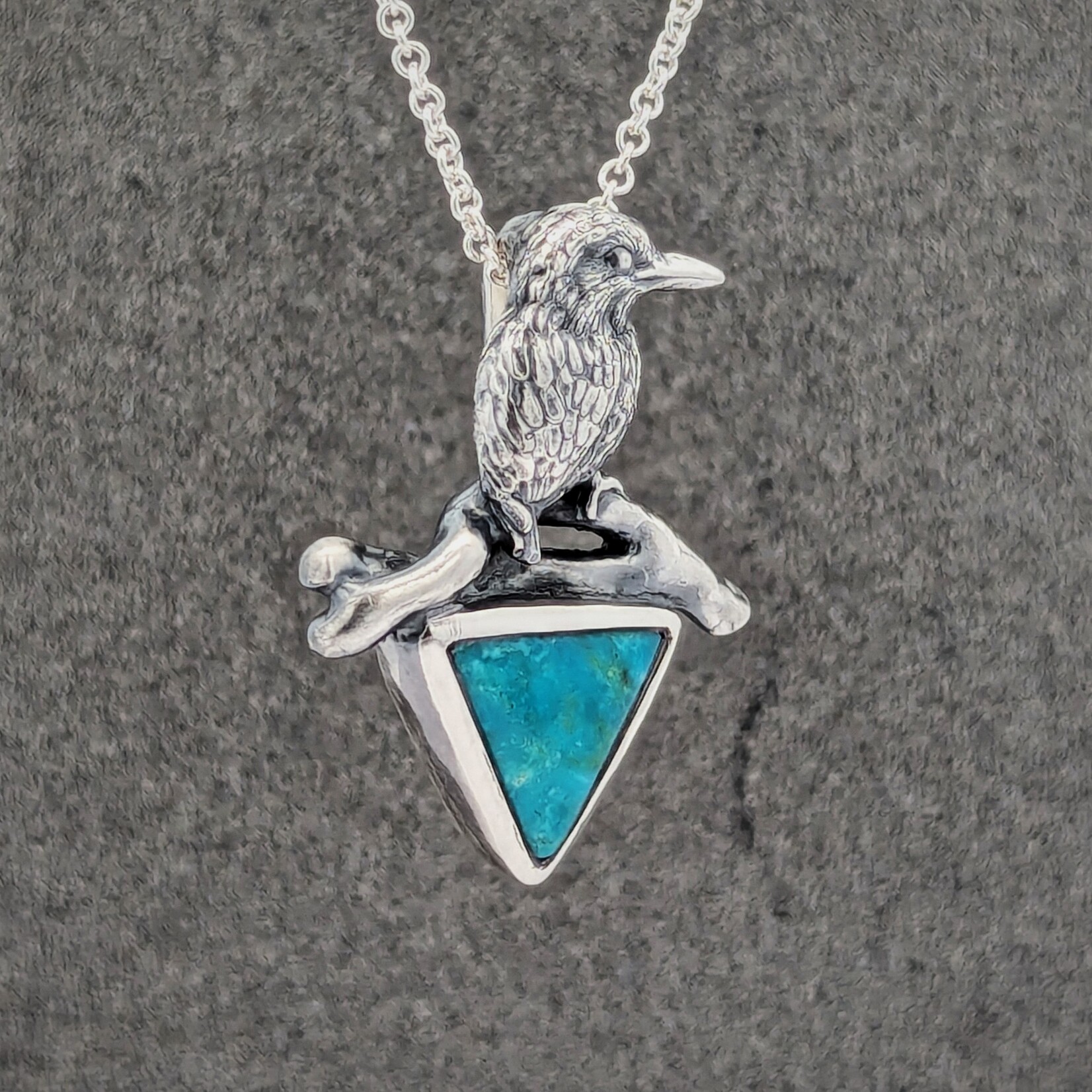 Carrie Nunes Jewelry Kingfisher Pendant