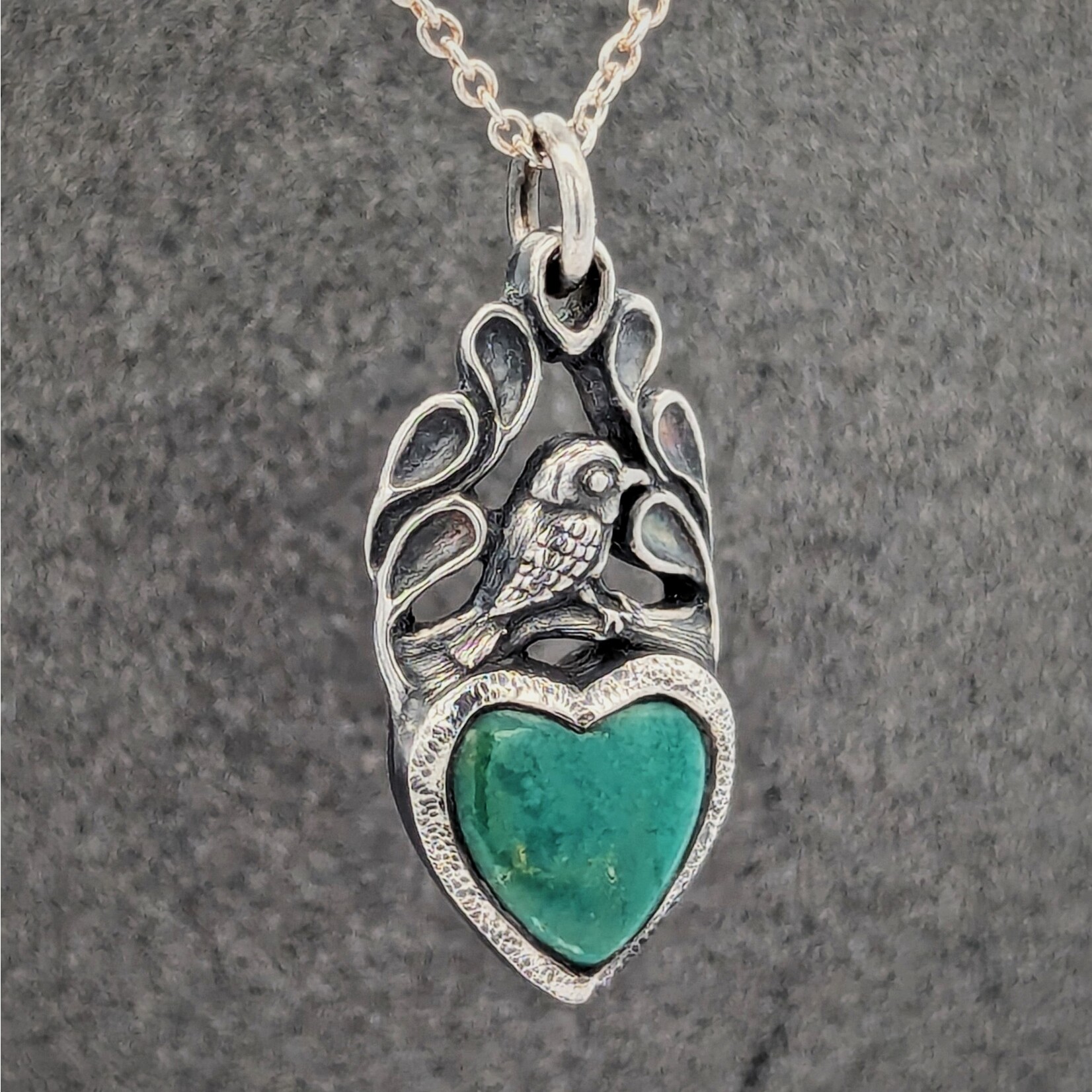 Carrie Nunes Jewelry Little Wren Heart Pendant