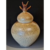Fumed Raku 1 - Silver Bonsai Gallery