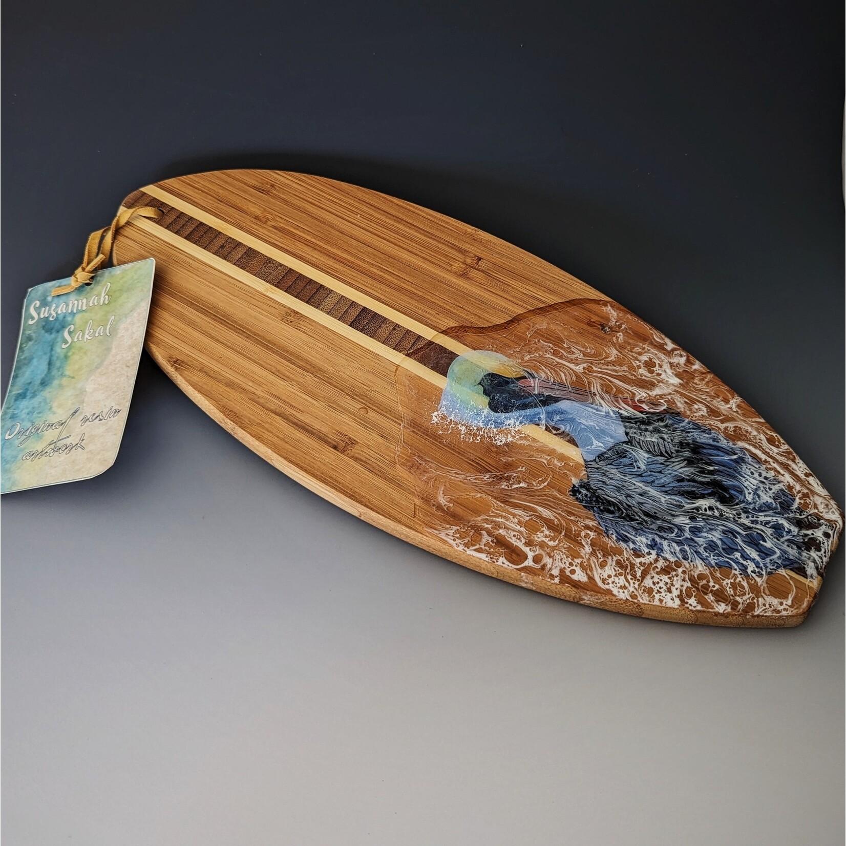 Hand-painted Charcuterie Board - Pelican