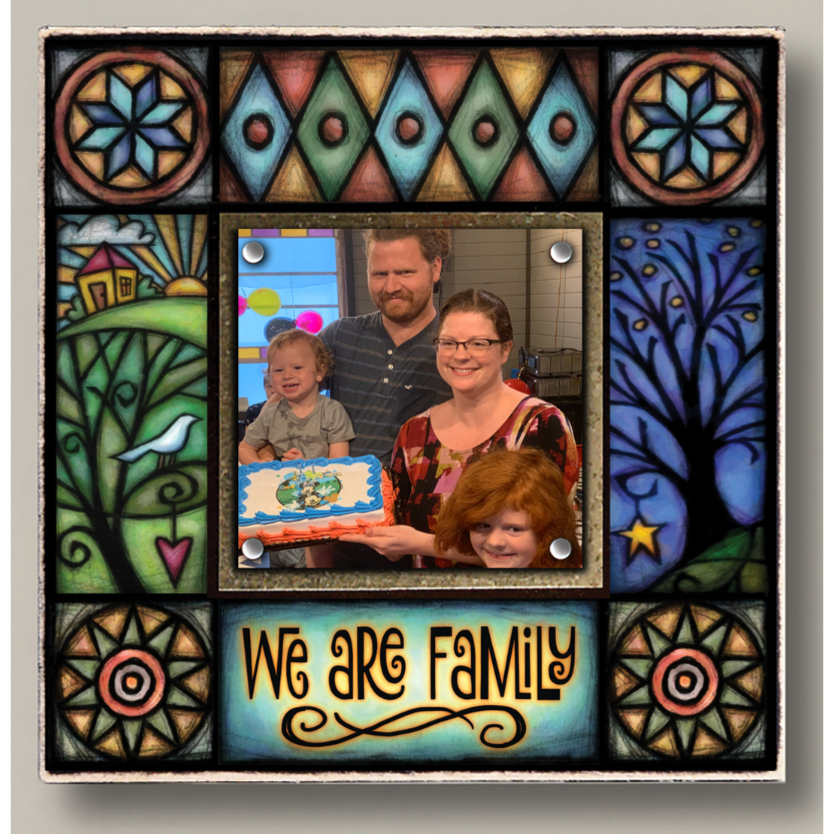 Spooner Creek Designs Picture Frame 5"x5" - We Are Family