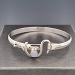 Modern Heirloom® AC Hook Bracelet, Chalcedony 6mm