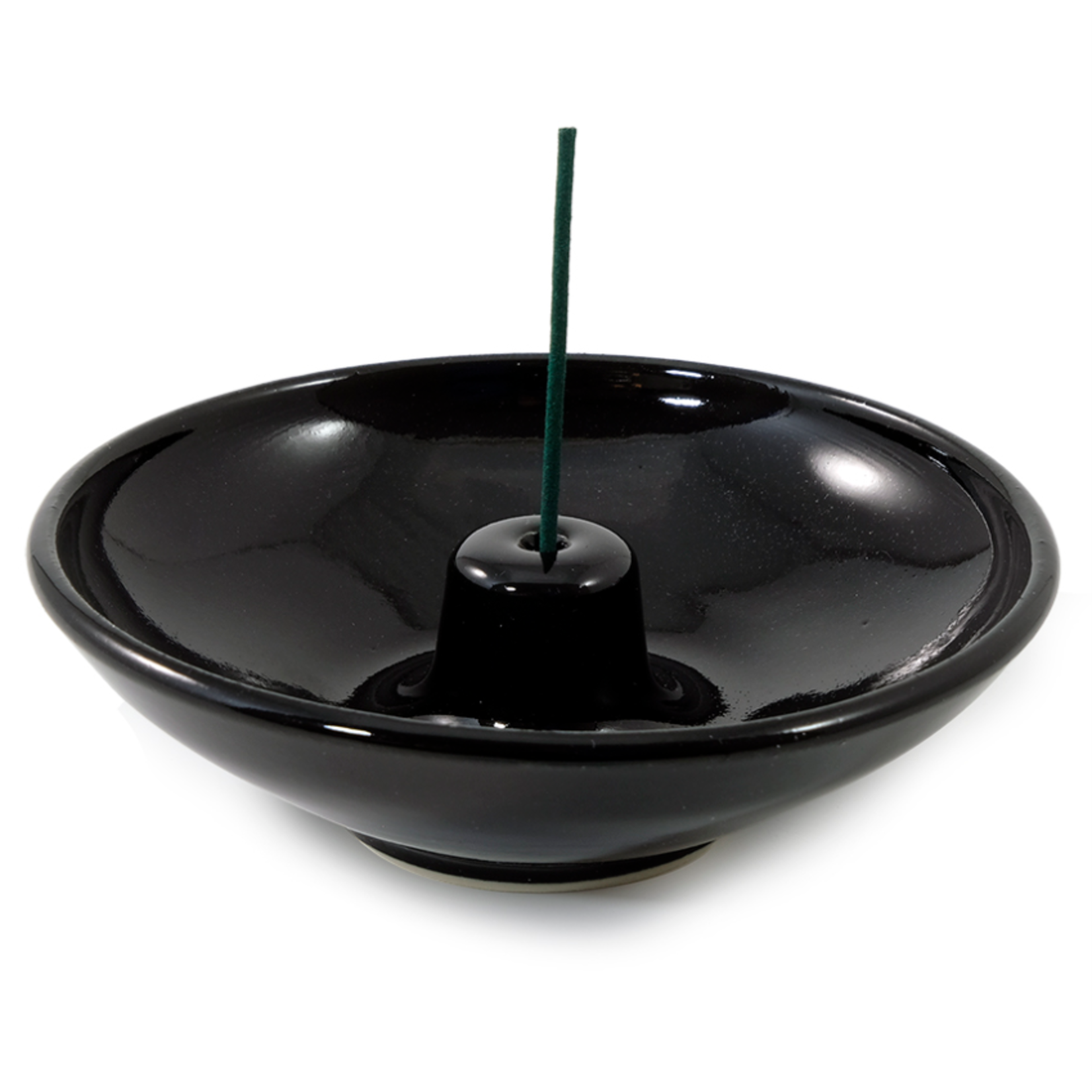 Shoyeido Japanese Incense Incense Holder - Obsidian Wheel