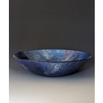 Lata Serving Bowl - Silver Purple Tones