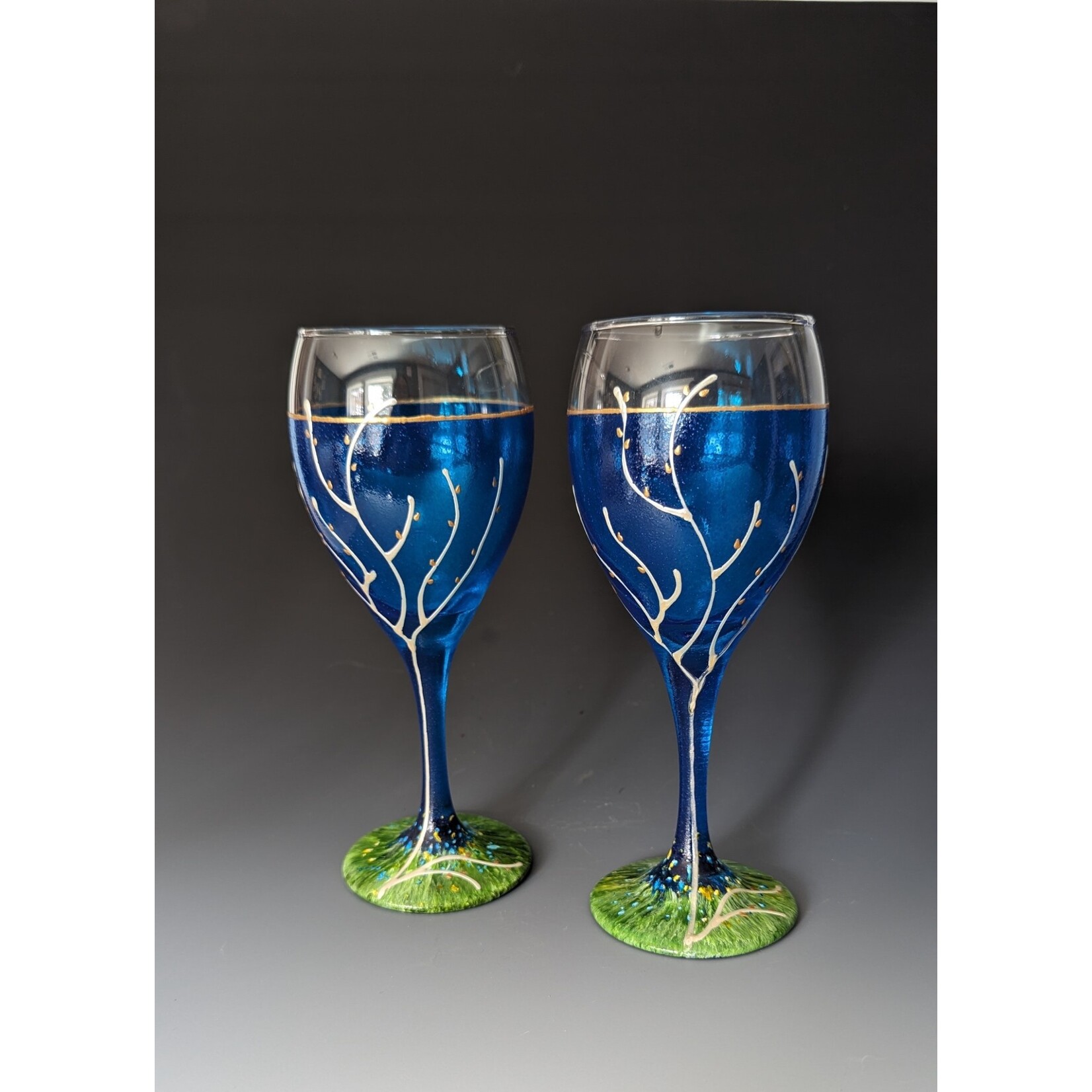 Kiddush Cup, Blue Tones