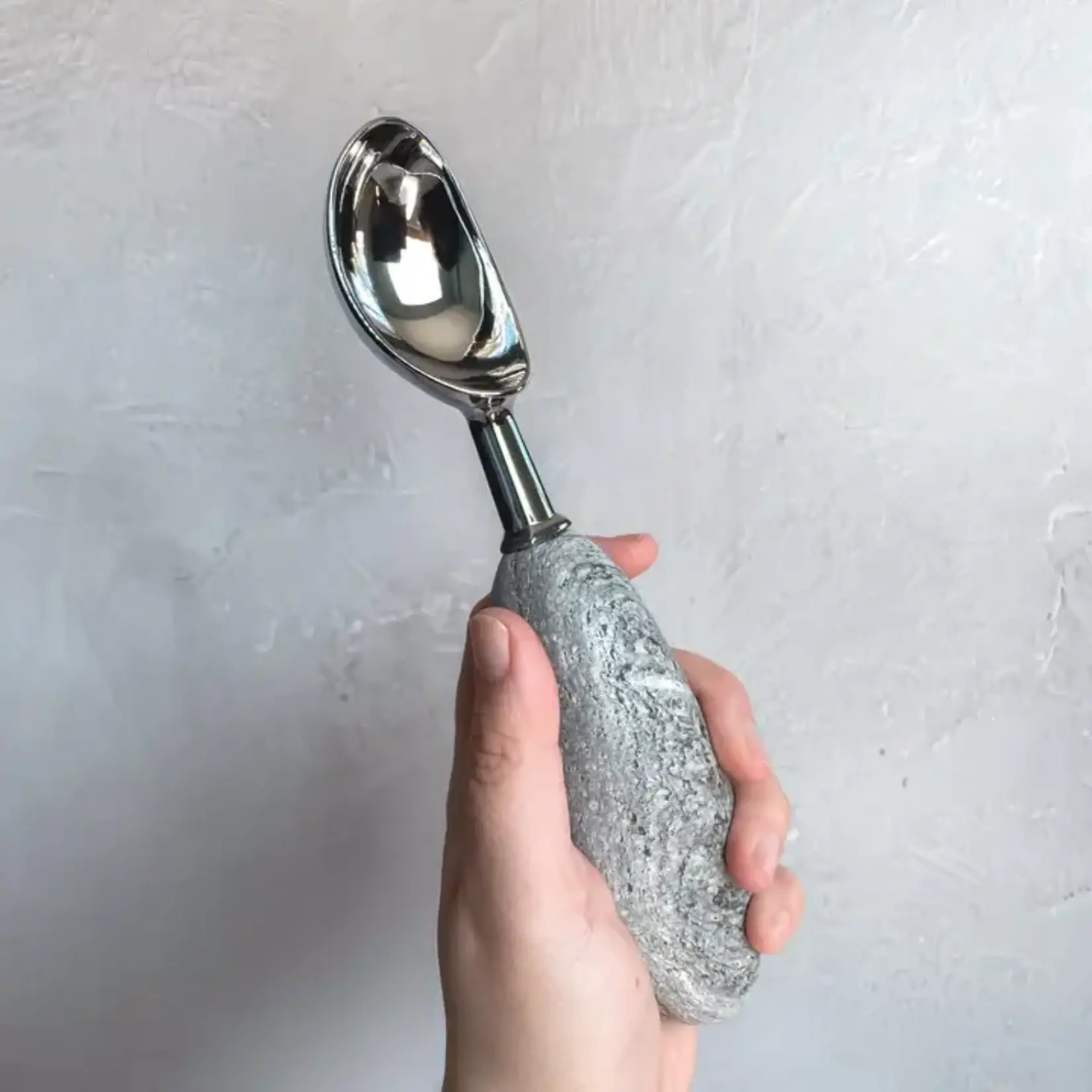 Funky Rock Desings Beach Stone Ice Cream Scoop