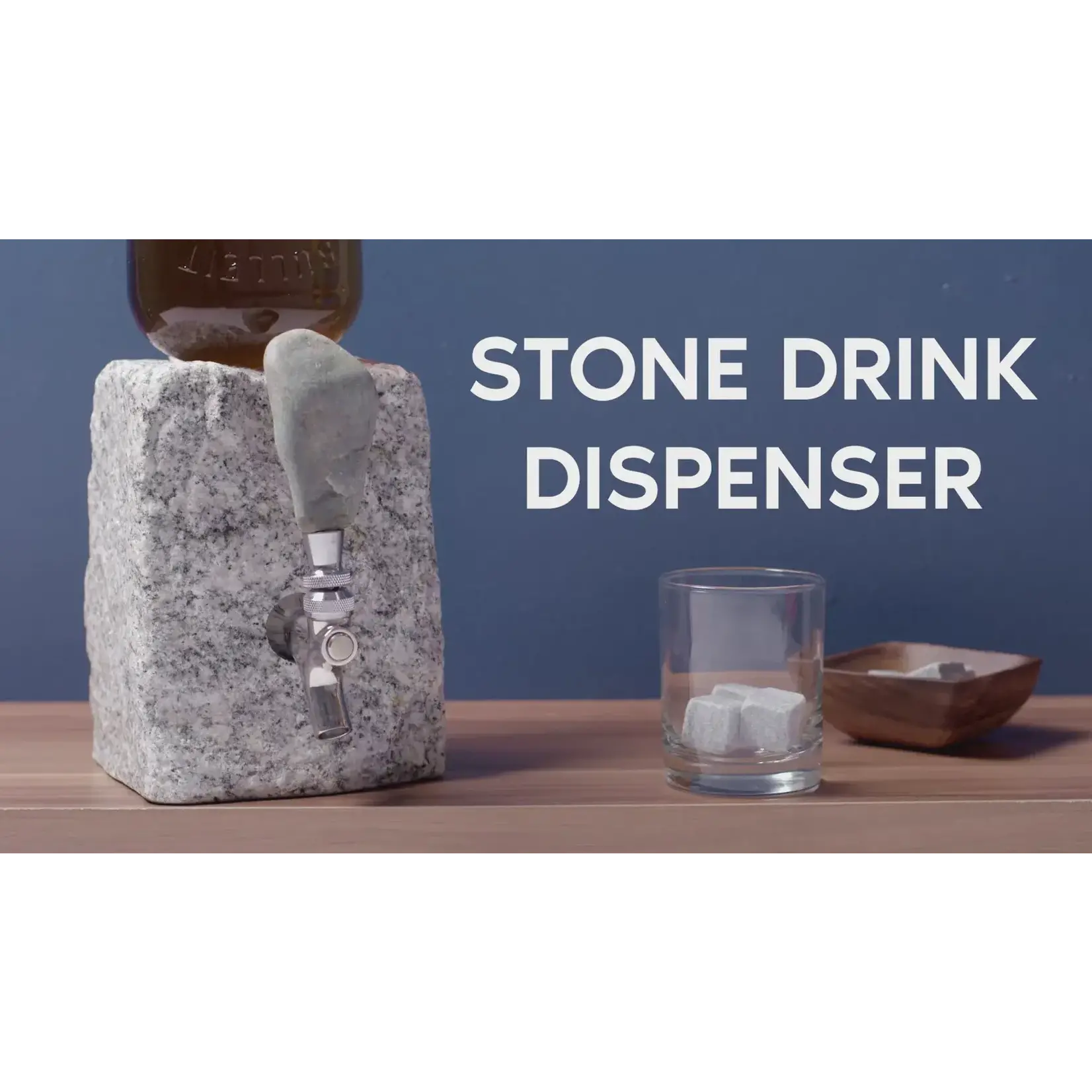 Funky Rock Desings Chrome Stone Drink Dispenser