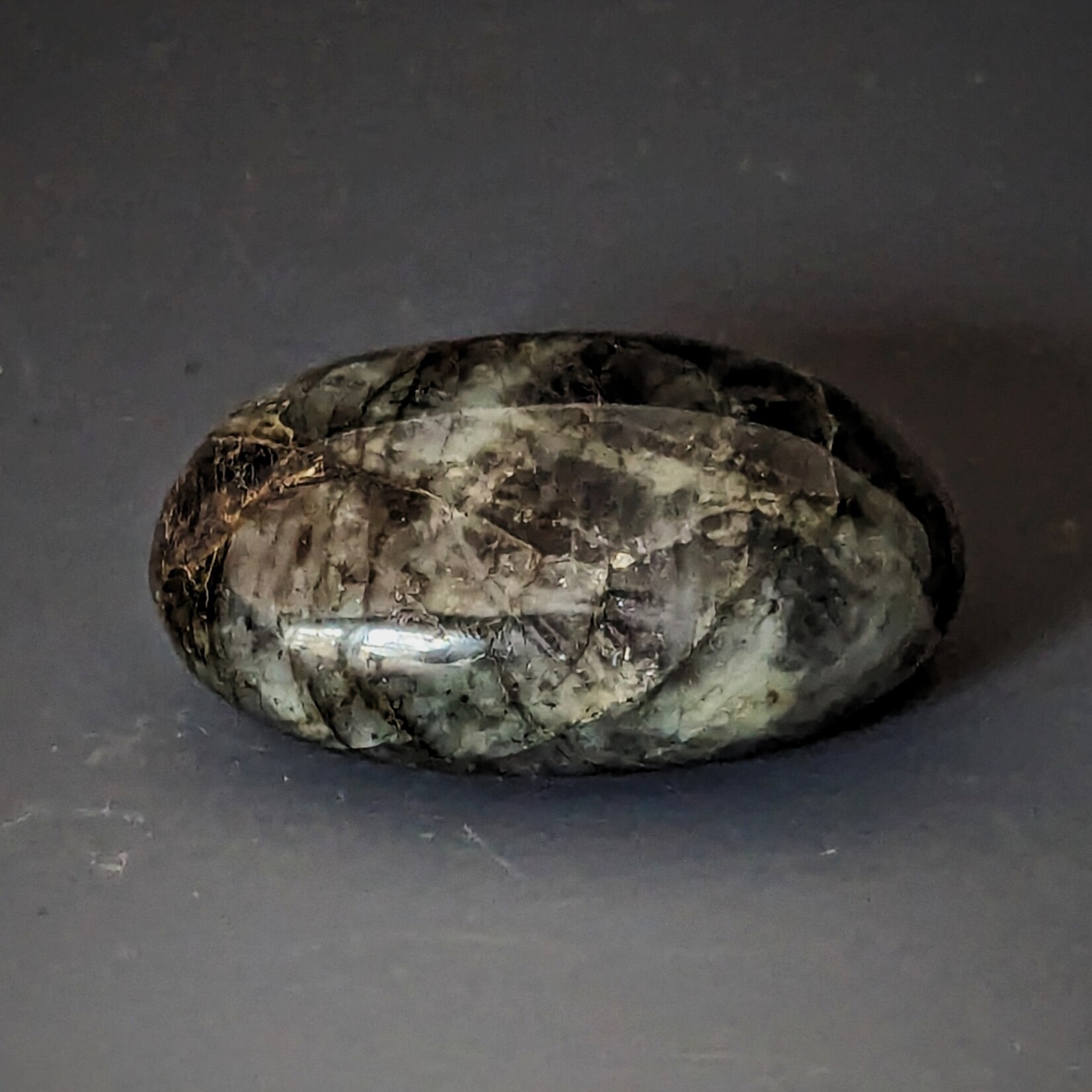 Mandala Gems Purple Labradorite Crystal Palmstone