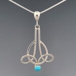 Modern Heirloom® Elegant Hand Forged Turquoise Necklace