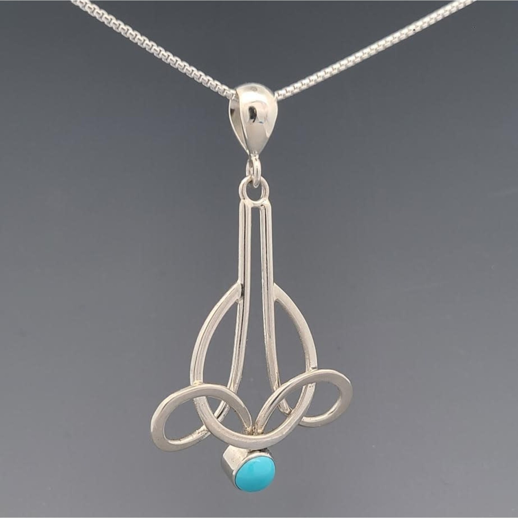 Modern Heirloom® Elegant Hand Forged Turquoise Necklace