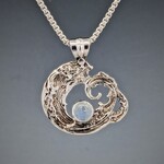 Modern Heirloom® Sculpted Wave w/ Moonstone, Small