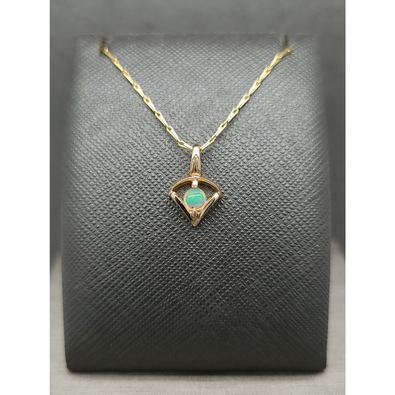 Modern Heirloom® Petite Amulet of the Moon, Opal & 14k yellow gold