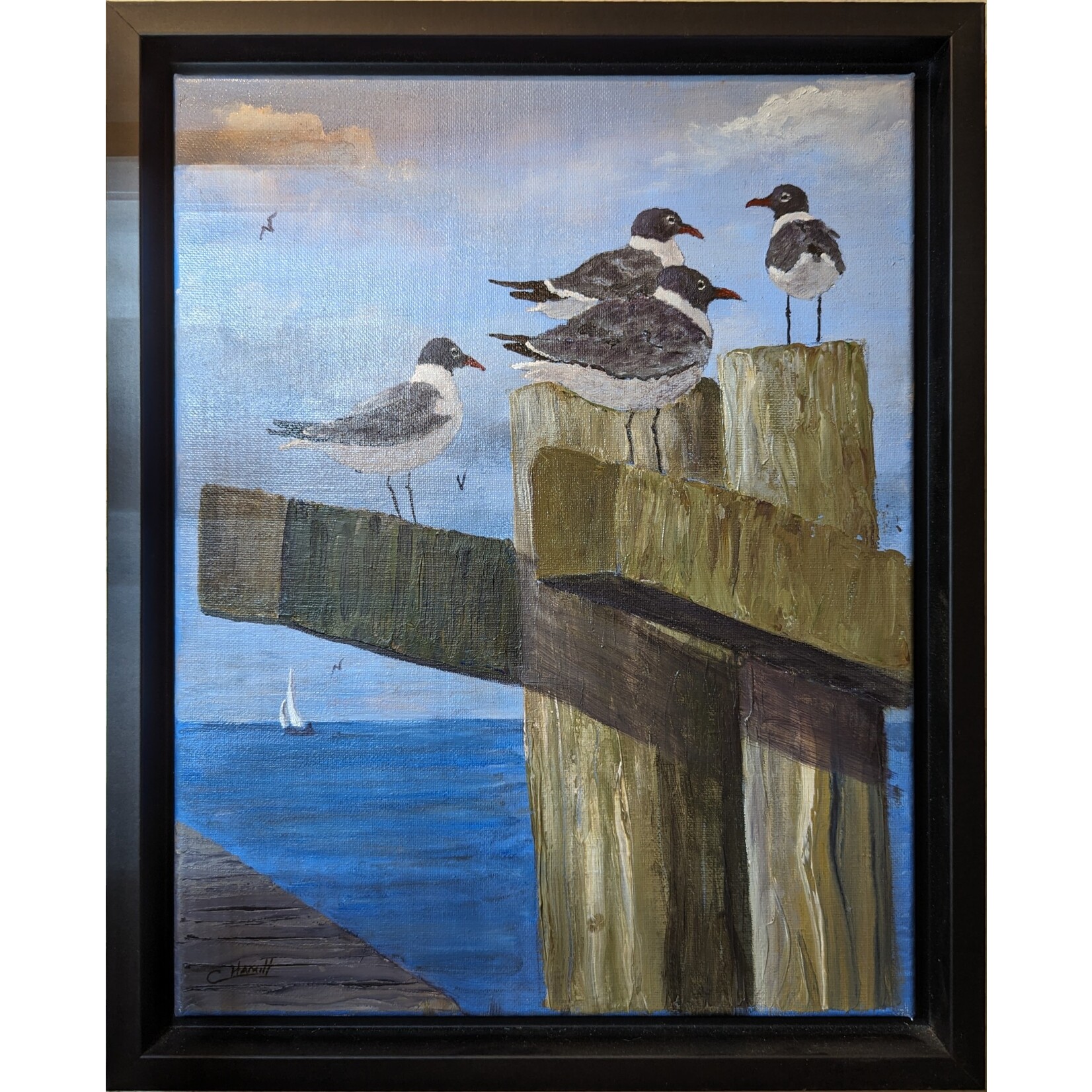 Catherine Hamill Art "Laughing Gulls Looking"