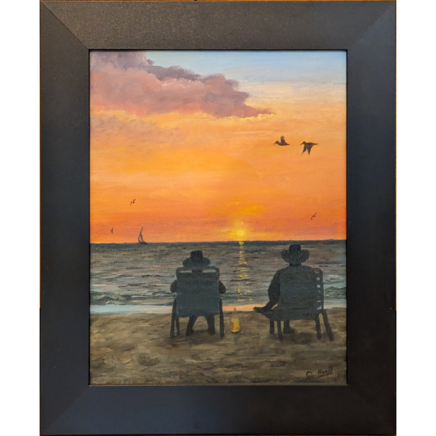 Catherine Hamill Art "Watching the Sunset"