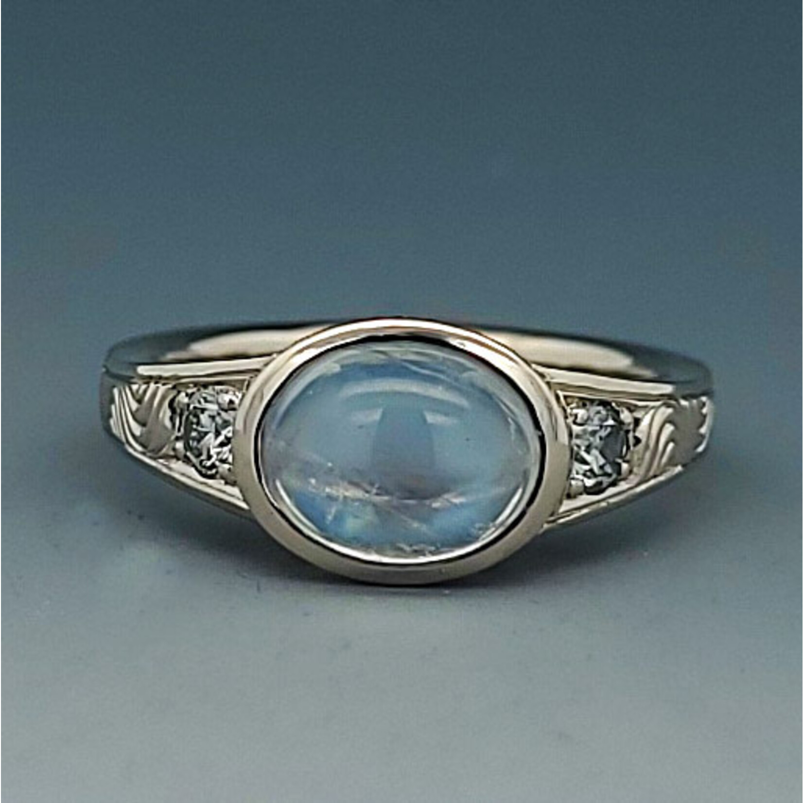 Modern Heirloom® Esther's Garden Moonstone Ring, 14k white