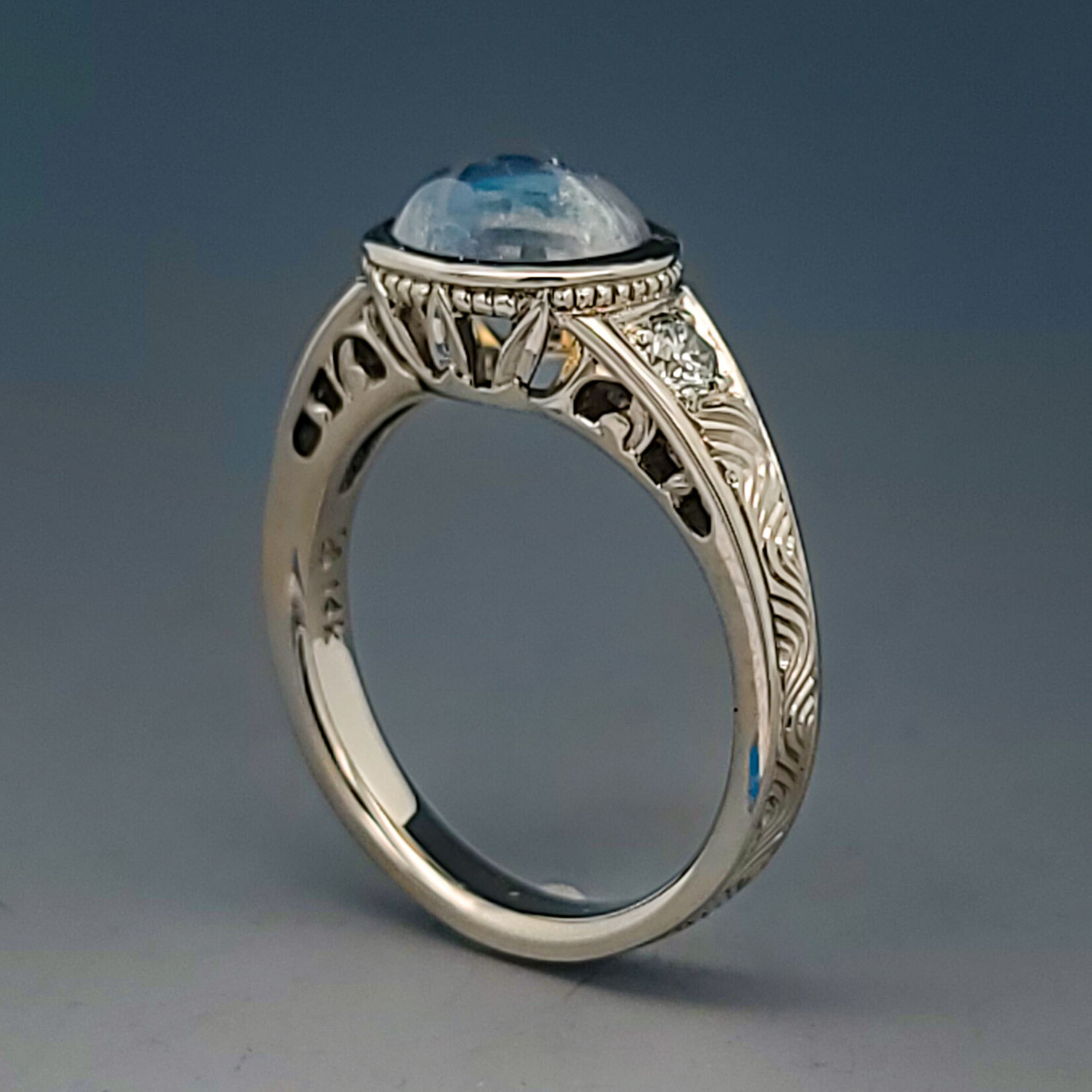 Modern Heirloom® Esther's Garden Moonstone Ring, 14k white