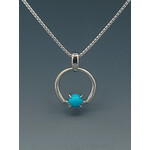 Modern Heirloom® Petite Portal Relic, Sterling and Turquoise
