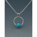 Petite Portal Relic, Sterling and Turquoise