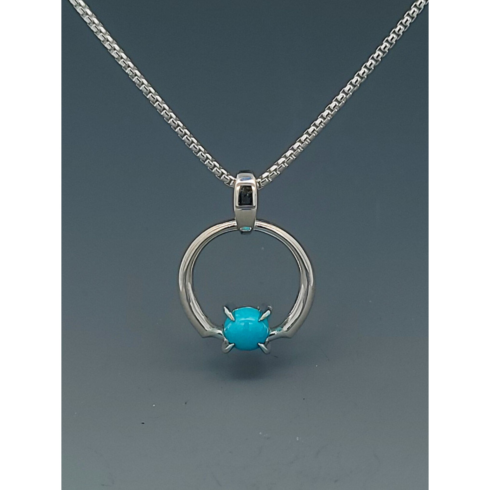 Modern Heirloom® Petite Portal Relic, Sterling and Turquoise
