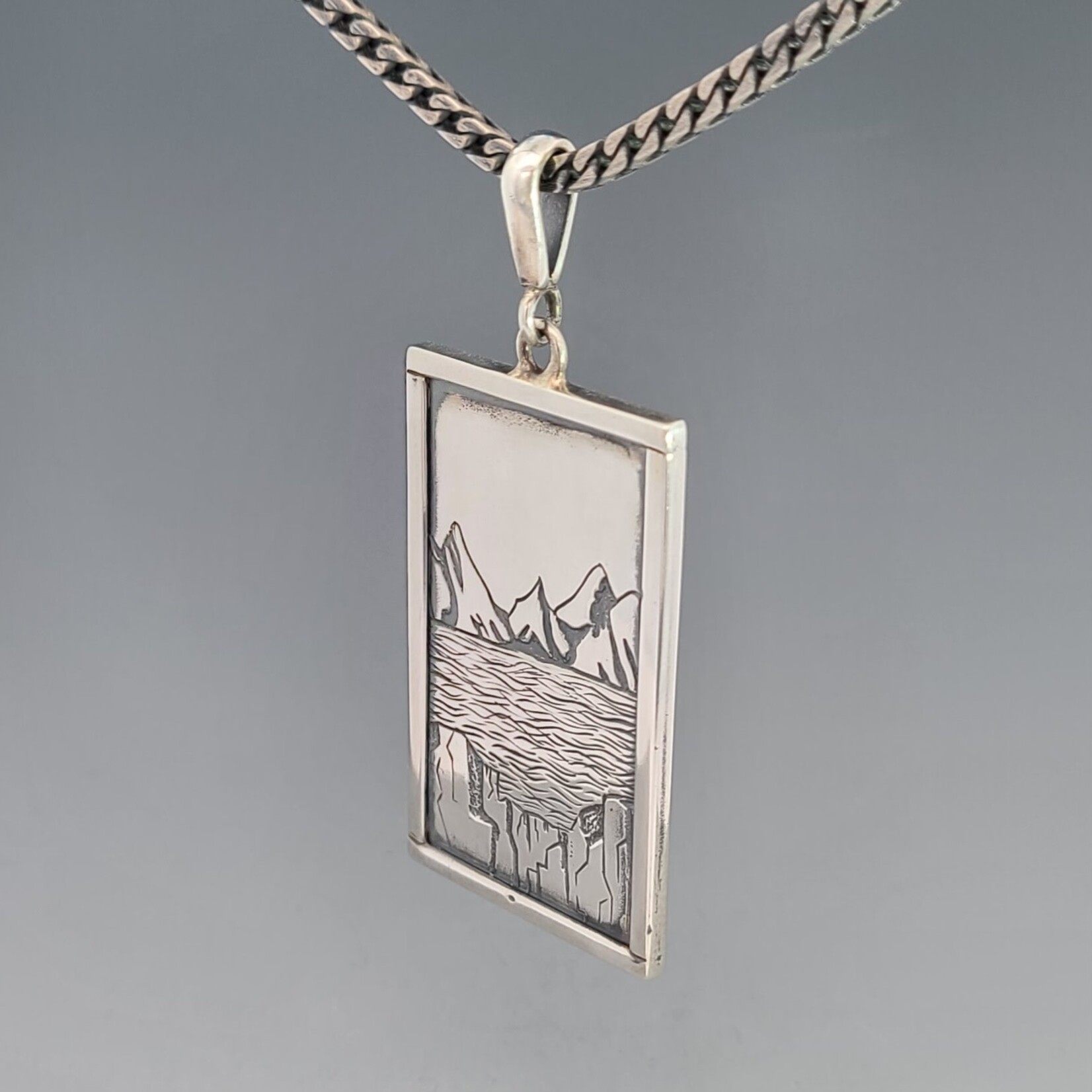 Modern Heirloom® Mountain Lake Horizon Relic Necklace