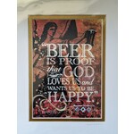 Deborah Hershey Designs "Beer is Proof..." Matted Print