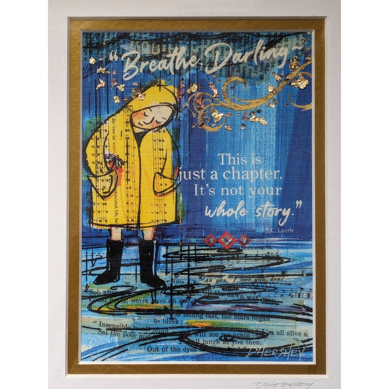 Deborah Hershey Designs "Breathe Darling..." - Matted Print