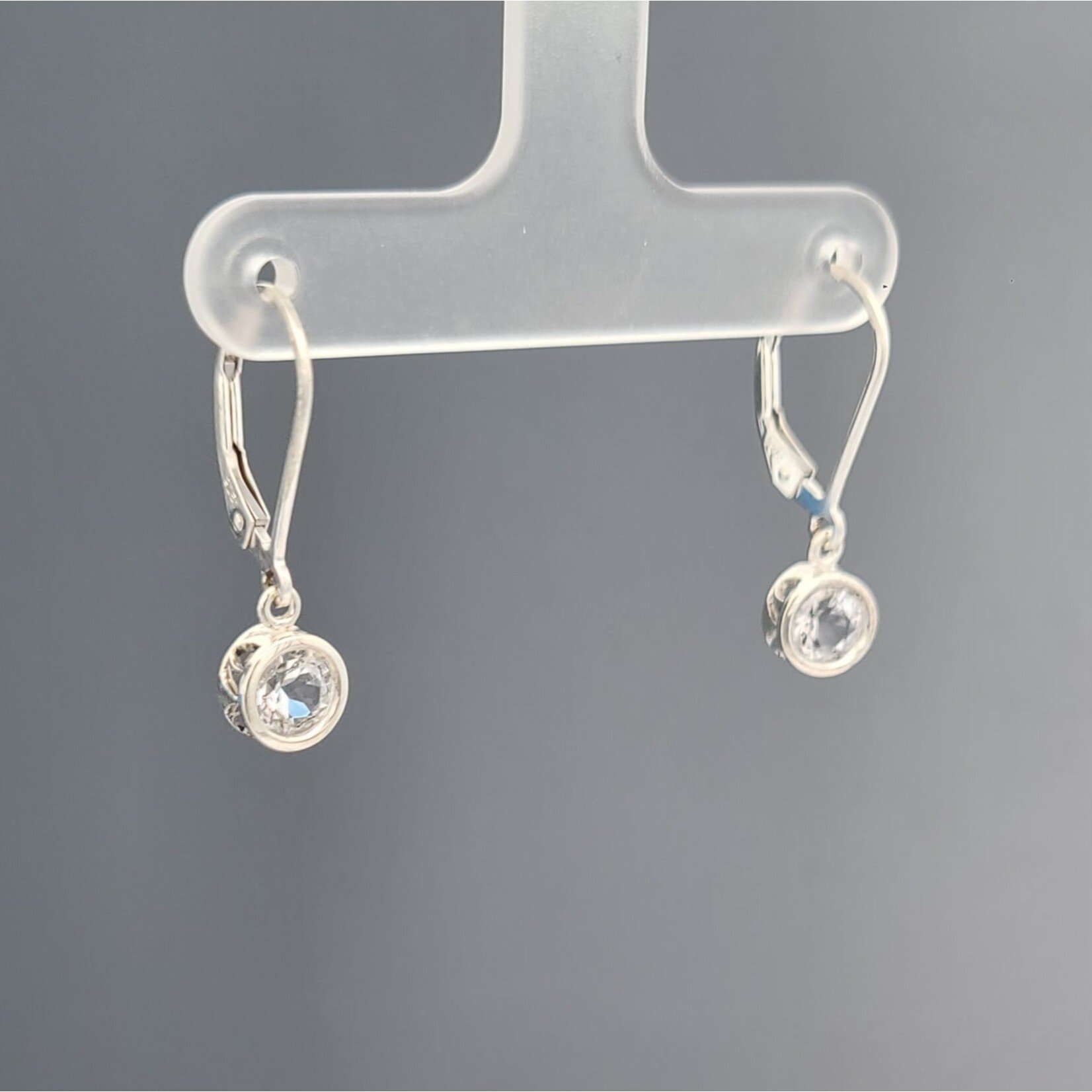 Modern Heirloom® Sterling Filigree Dangle Earrings w/ 5mm White Topaz
