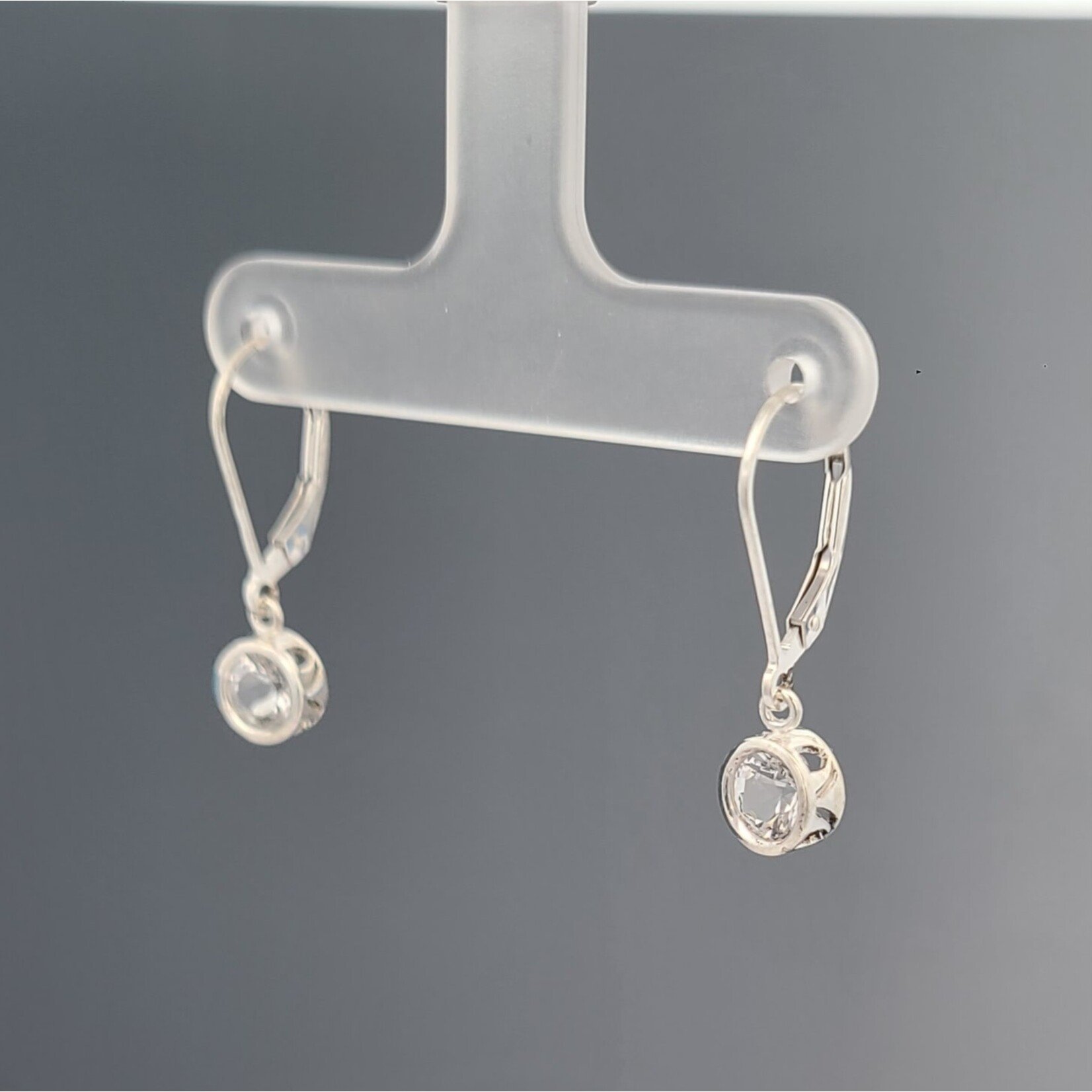 Modern Heirloom® Sterling Filigree Dangle Earrings w/ 5mm White Topaz