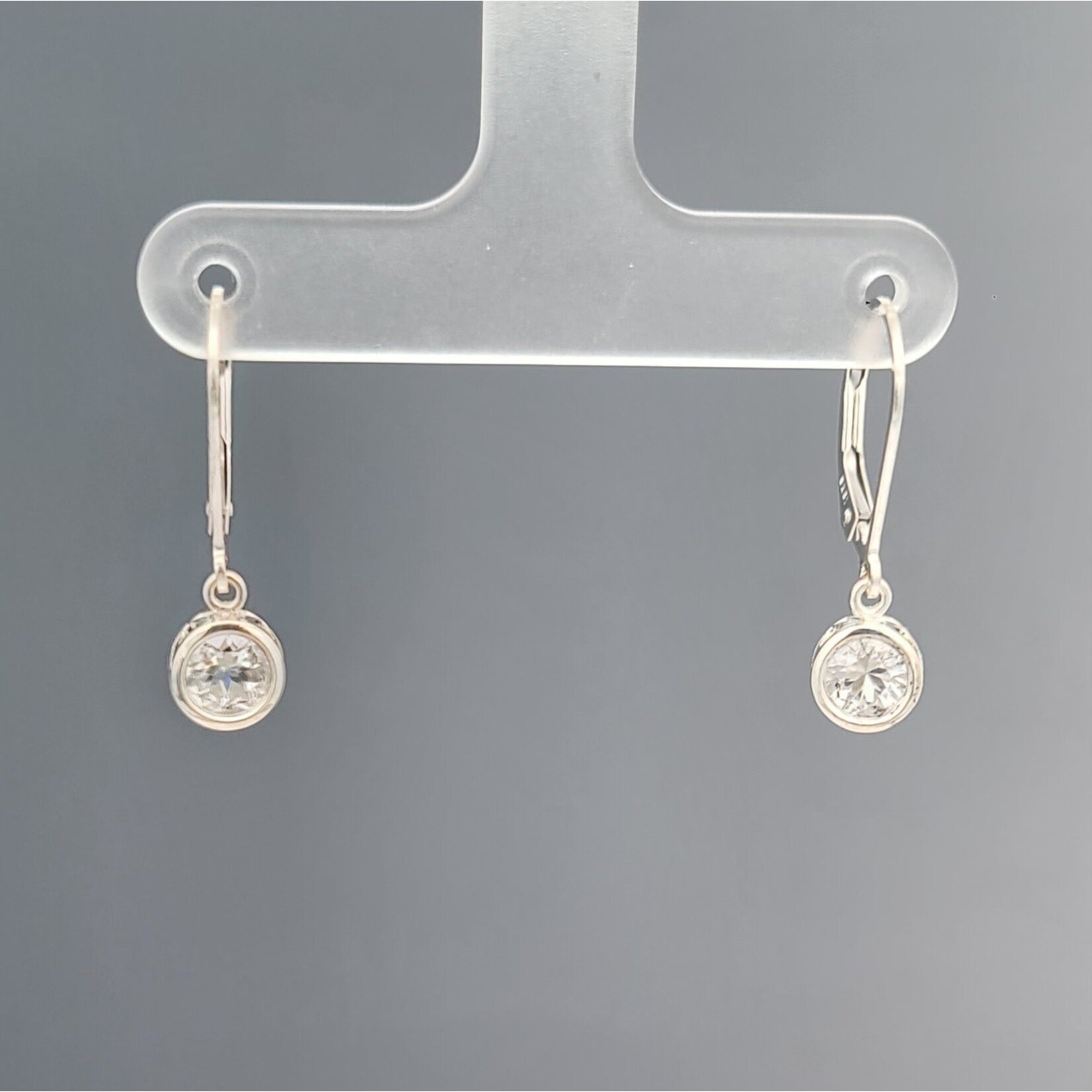 Modern Heirloom® Sterling Filigree Dangle Earrings w/ 5mm White Topaz