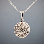 Modern Heirloom® 16mm Engraved Wave Petite Medallion