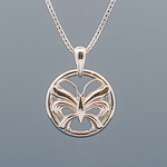 Modern Heirloom® Nouveau Butterfly Necklace, Sterling Silver