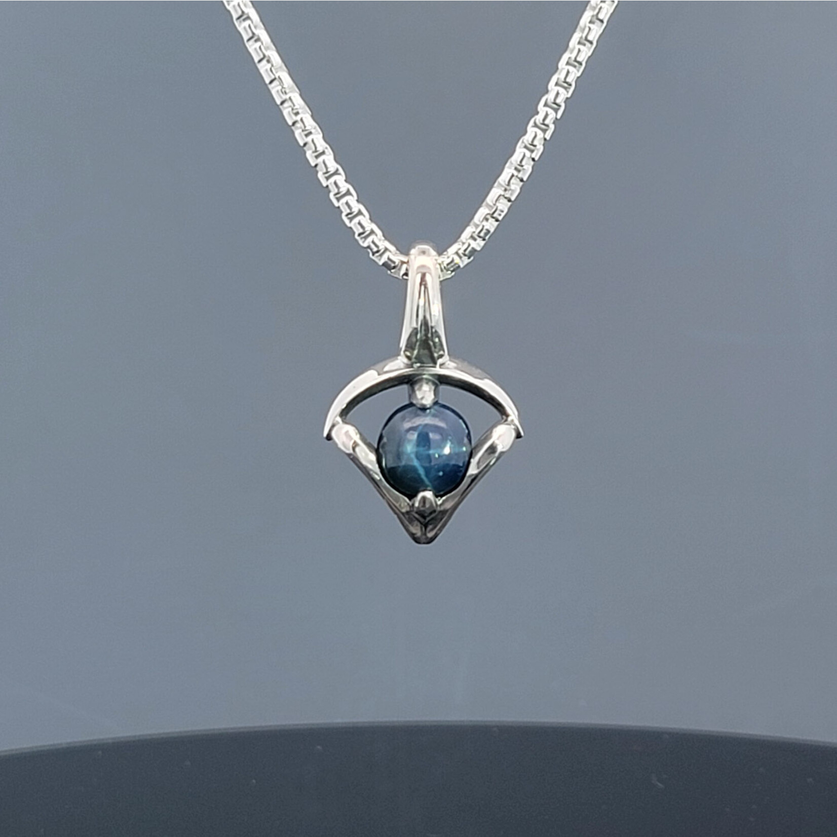 Modern Heirloom® Petite Amulet of the Moon, Star Sapphire and Sterling