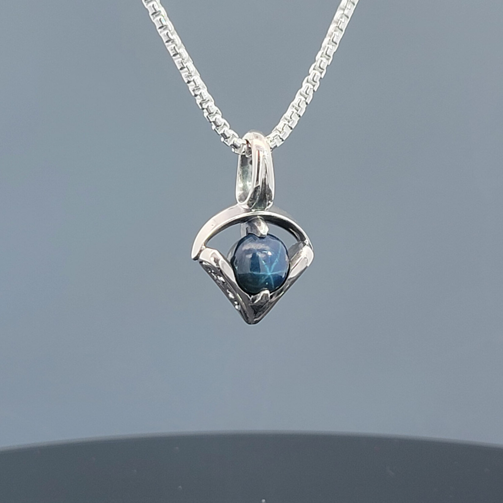 Modern Heirloom® Petite Amulet of the Moon, Star Sapphire and Sterling