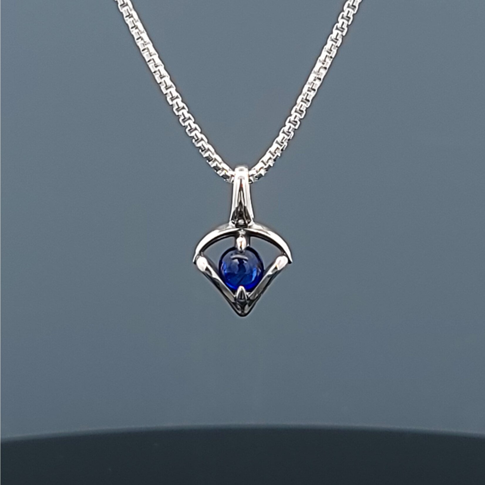 Modern Heirloom® Petite Amulet of the Moon, Sapphire and Sterling