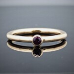 Modern Heirloom® 14KY Stackable Birthstone Ring w/ 3mm Amethyst, 2mm, sz 7