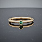 Modern Heirloom® 14KY Stackable Birthstone Ring w/ 3mm Emerald, 2mm, Sz 7.0