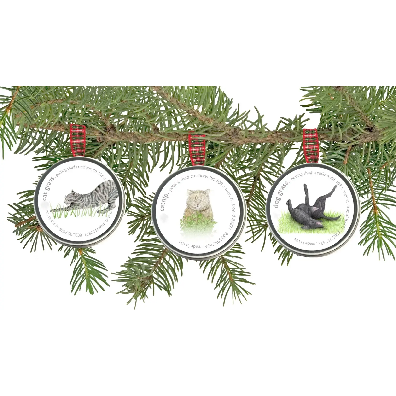 The Potter's Shed Pet Sprinkle Ornaments,  Cat Nip