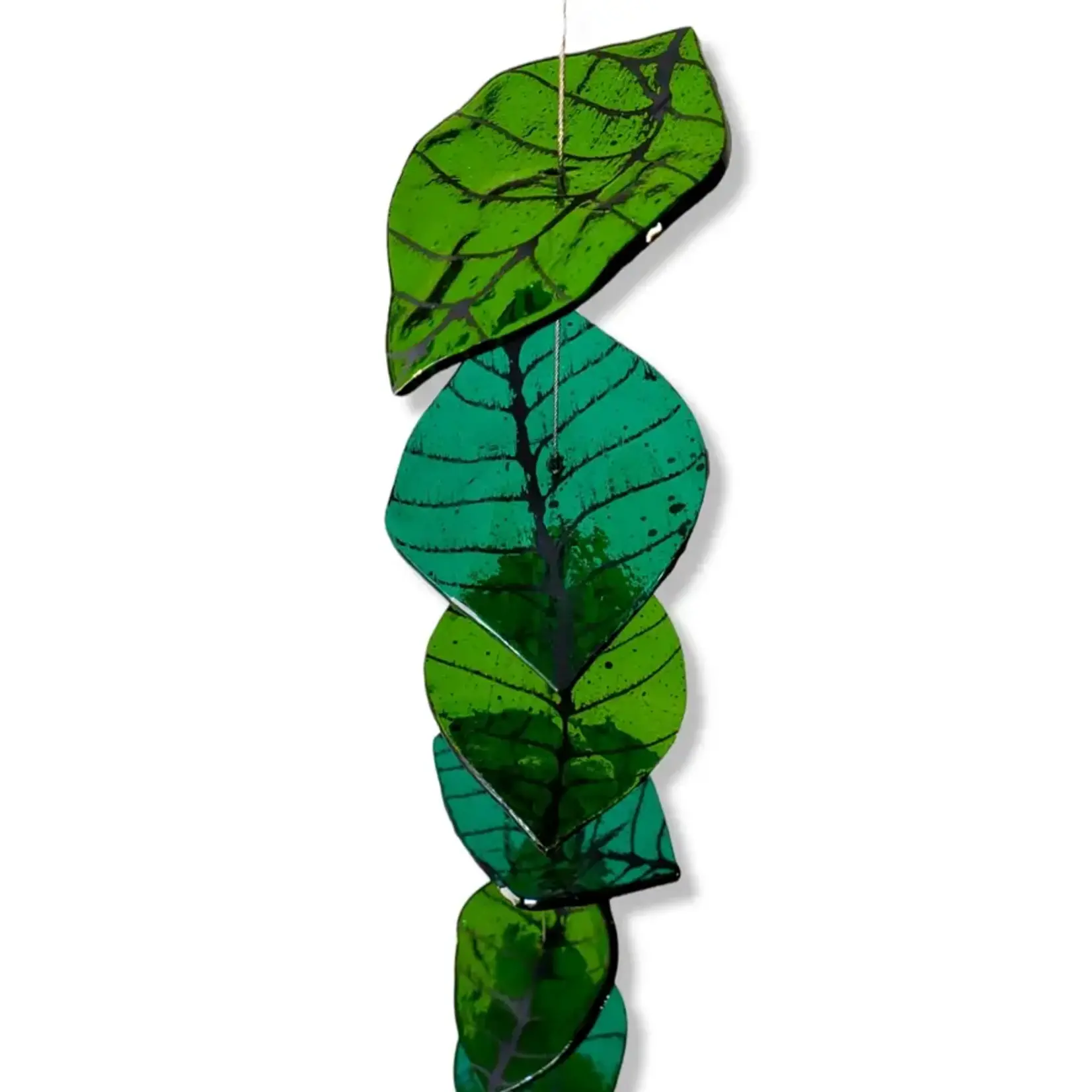 Laurel Grey Glassworks Komorebi (Short)  - Glass Leaf Sculpture