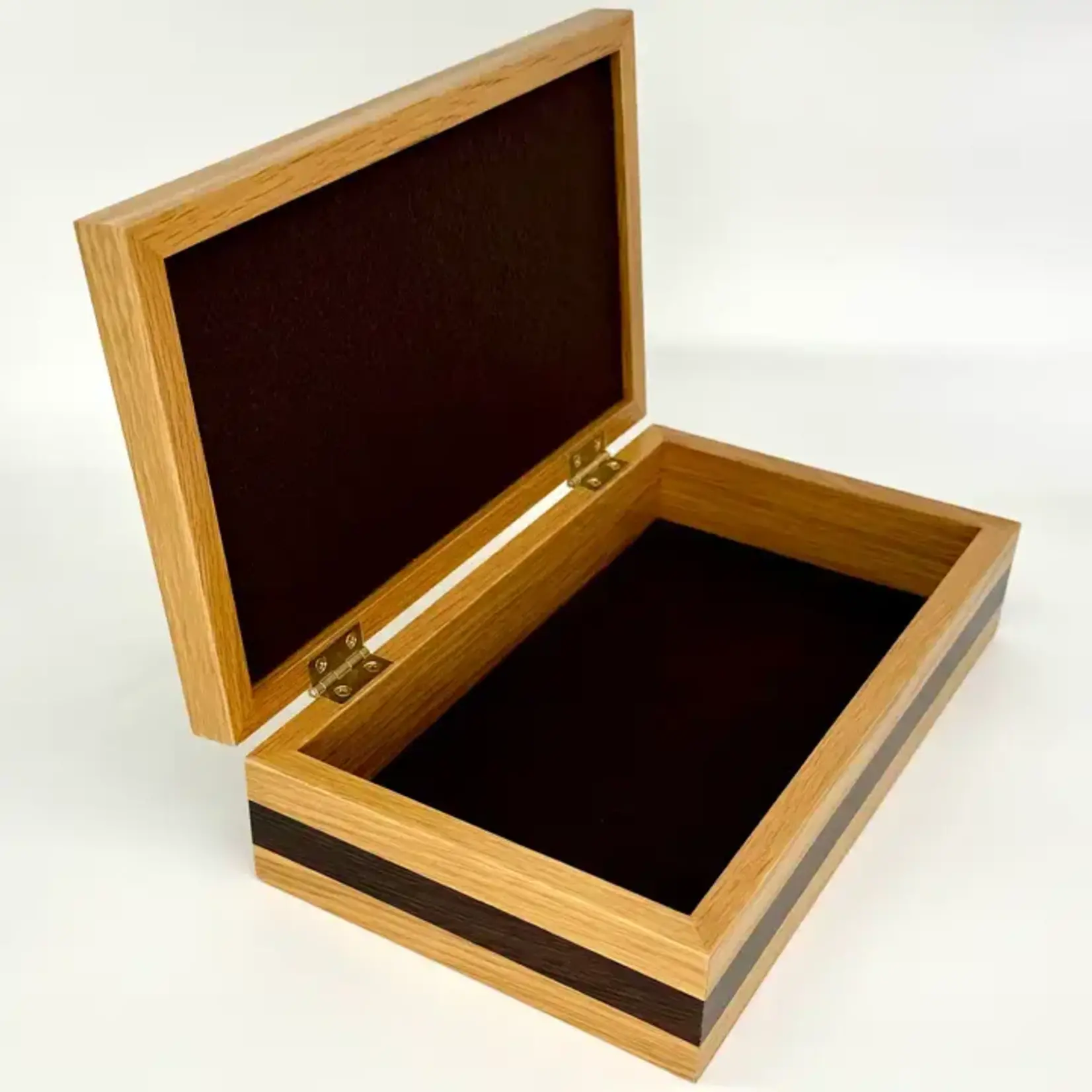 Fuji Wood Design Wooden Keepsake Box with Wenge Wood Top and Oak