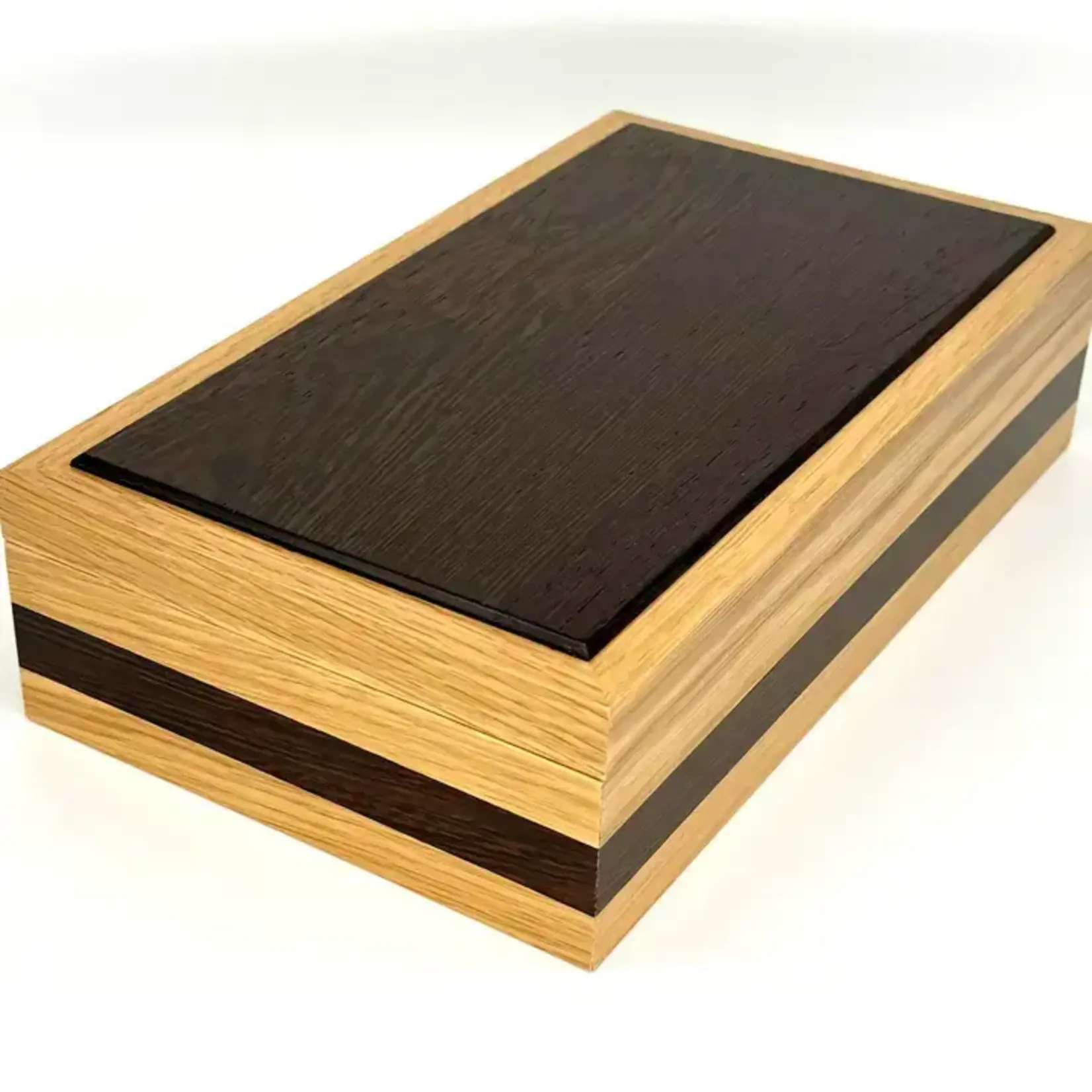 Fuji Wood Design Wooden Keepsake Box with Wenge Wood Top and Oak