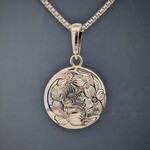 Modern Heirloom® 16mm Engraved Dogwood Petite Medallion