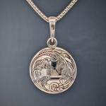 Modern Heirloom® 16mm Engraved Swirling Fern Petite Medallion