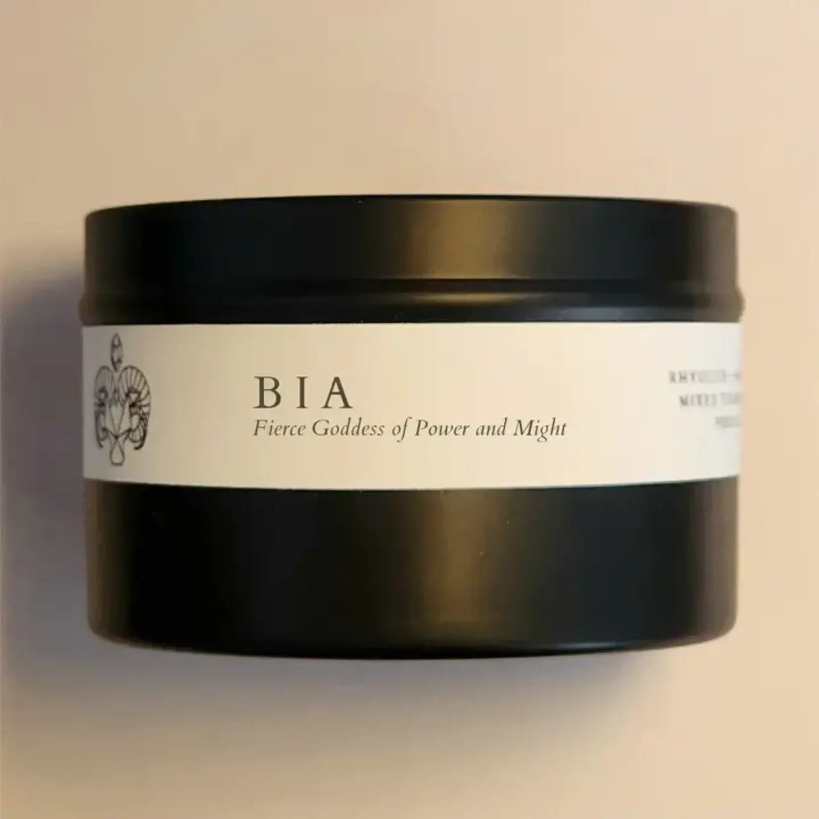 Nymph & Satyr Co. Bia (Fierce Goddess of Power and Might) - 8oz Soy Crystal Candle