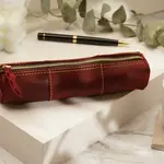 American Leather Goods Leather Pencil Case - Red