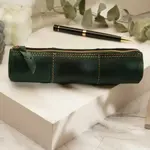 American Leather Goods Leather Pencil Case - Green