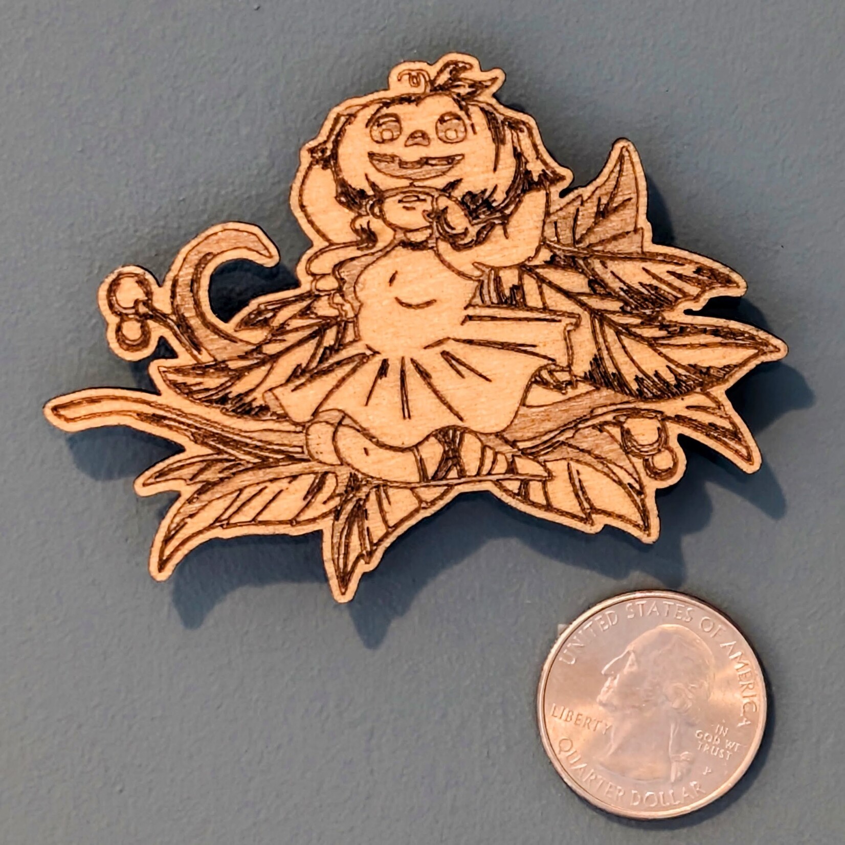 Alyse Stewart "Pumpkin Head Fairy" - Magnet