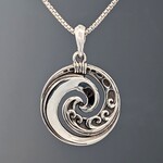 Modern Heirloom® Koru Pendant, 18" Rounded Box 1.1mm