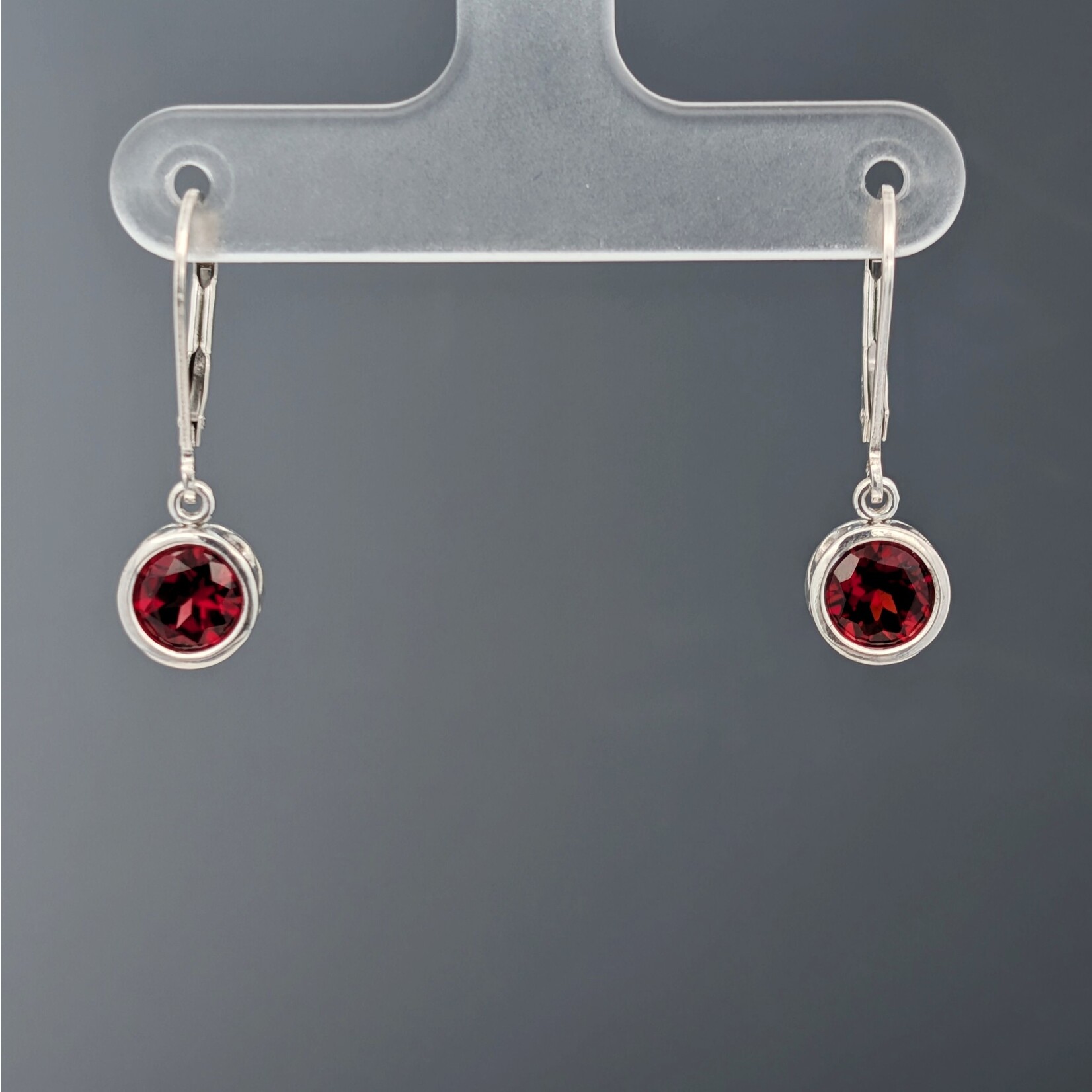 Modern Heirloom® Sterling Filigree Dangle Earring w/ 6mm Garnet