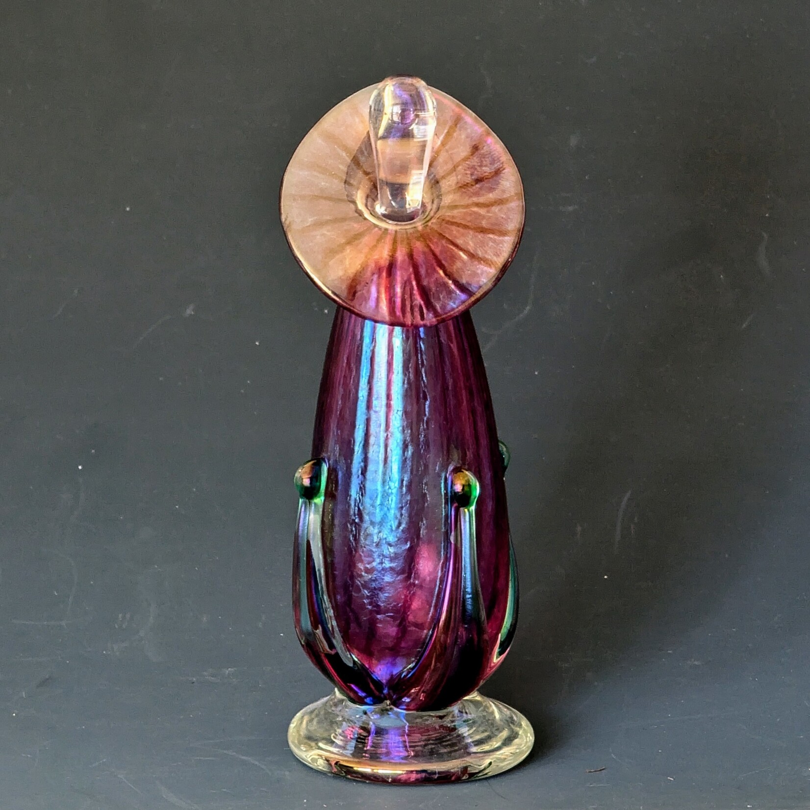 Callahan Mountain Studios Calla Lily Perfume Bottle - White, Purple